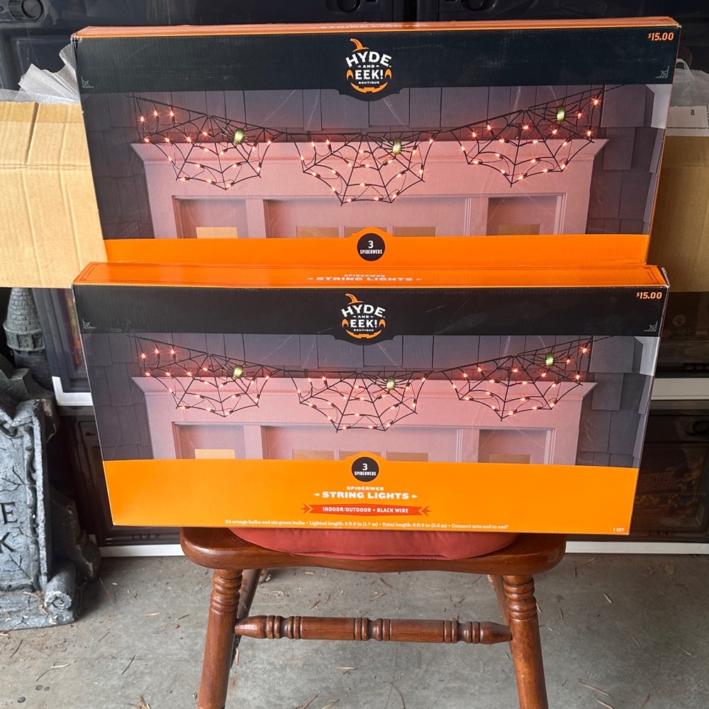 Hyde & EEK! Orange and Black String Lights